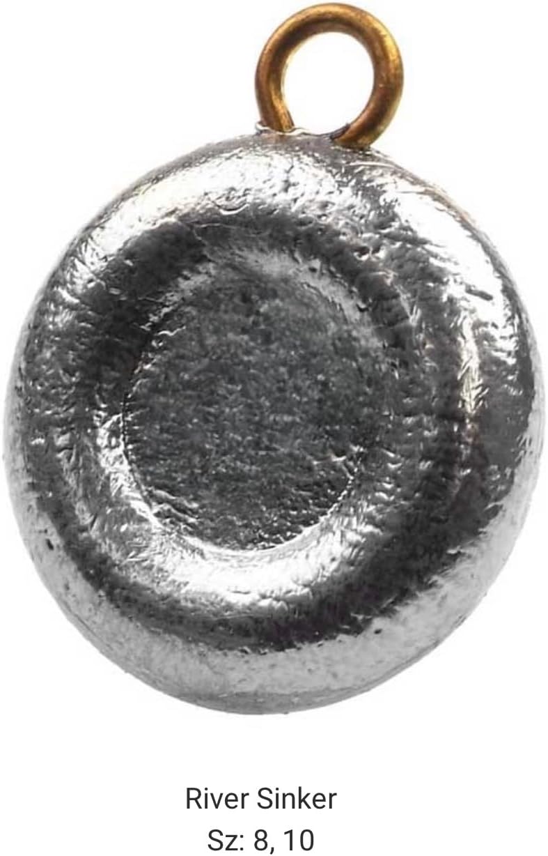 BT Outdoors Grey Lead River Fishing Sinker Size: 8 oz, 10 oz