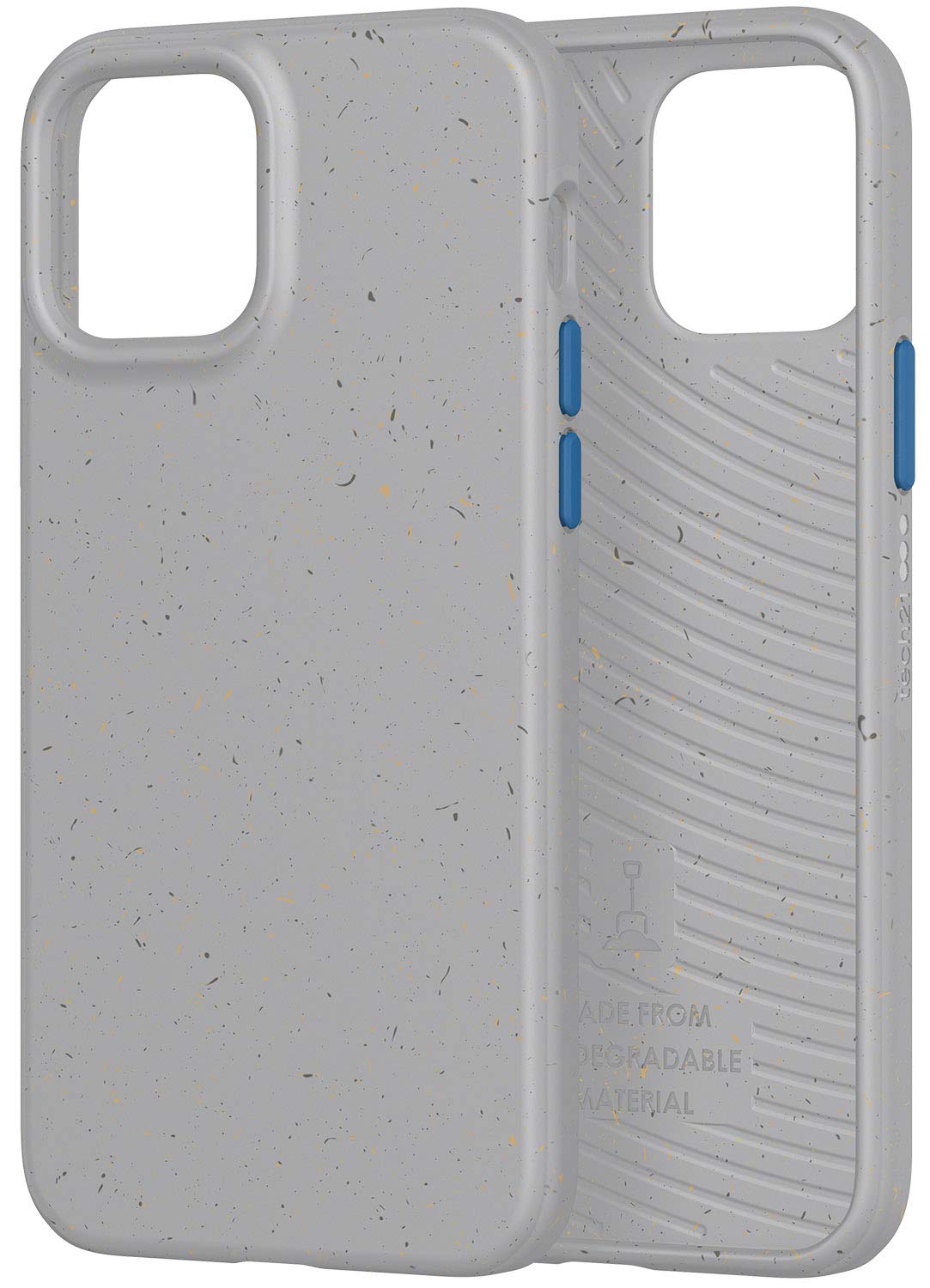 Eco Slim Phone Case for Apple iPhone 12 and 12 Pro 5G with 10 ft. Drop Protection, Mushroom Grey