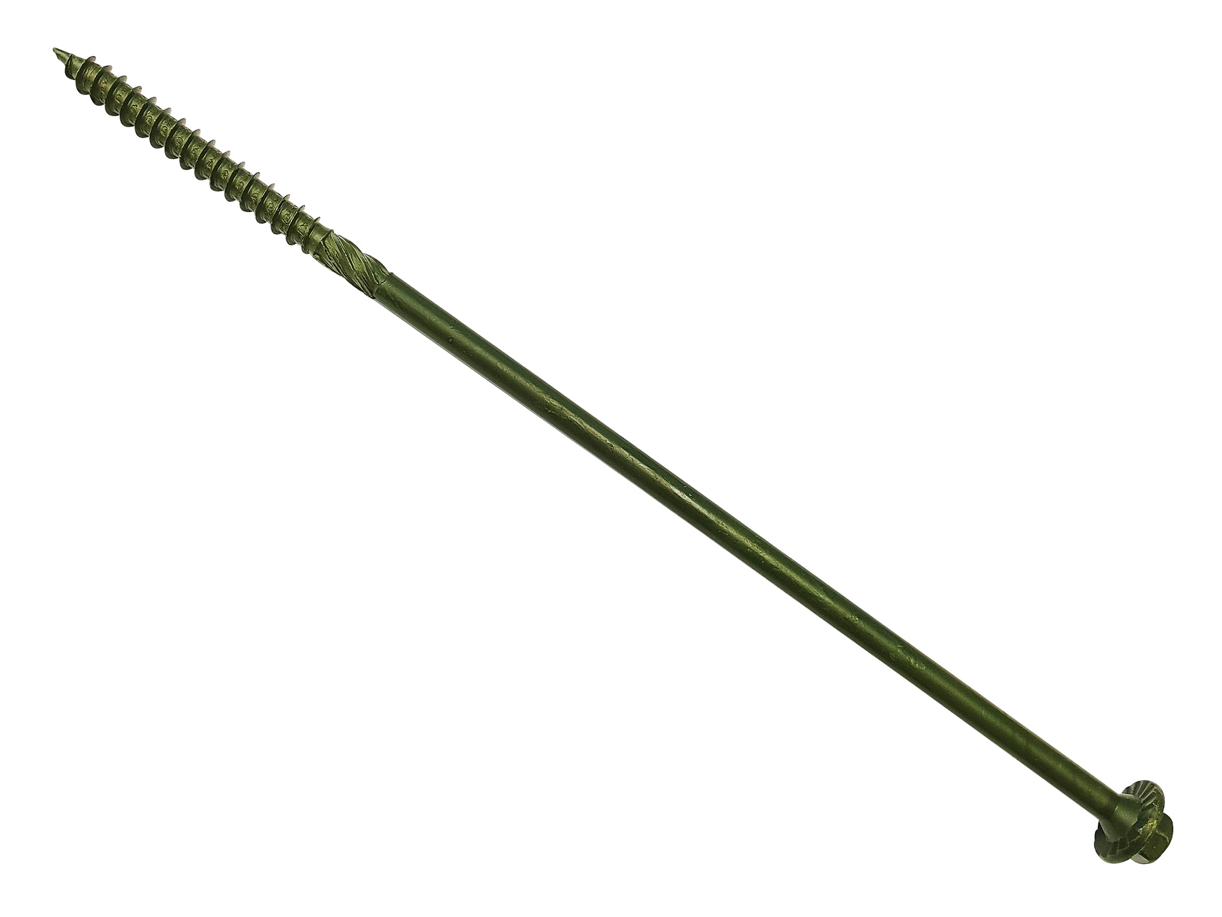 Forgefix Wood Screws 6.3mm Hex Flange Green