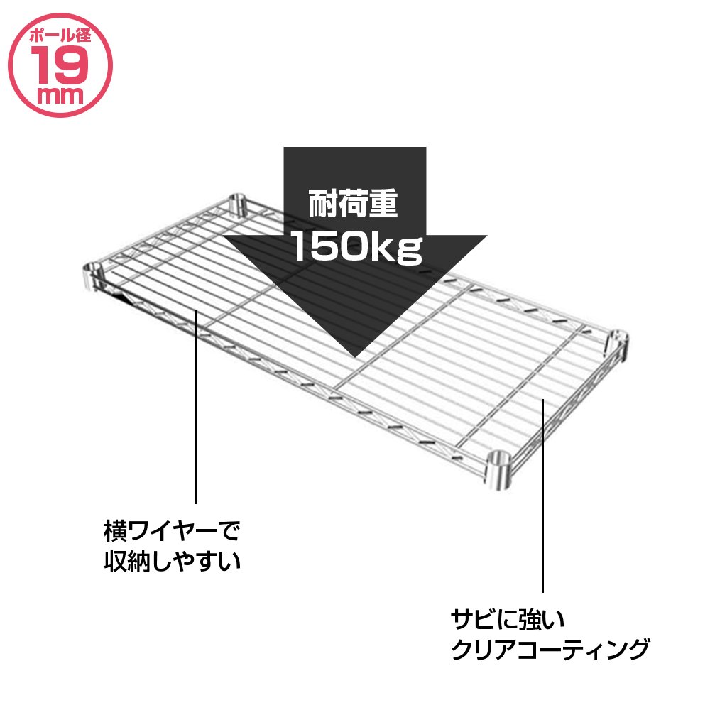 Amazon｜ドウシシャ ルミナスラック スチールラックパーツ スチール棚