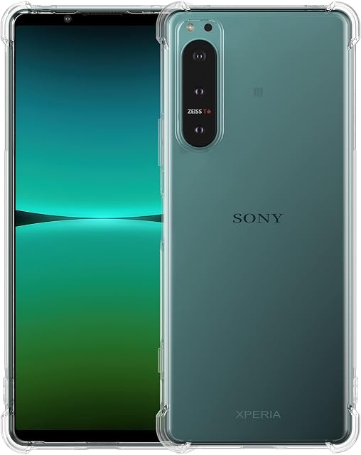 Foluu Designed for Sony Xperia 5 IV Case, Xperia 5 IV Phone Case Clear, Scratch Resistant Reinforced Corners TPU Rubber Soft Skin Silicone Protective Cover for Sony Xperia 5 IV 2022 (Crystal Clear)