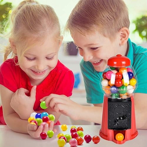 Miniatura 6 de ArtCreativity Máquina de chicles para niños, juego de 3, mini dispensador de caramelos de goma de mascar de 6.5 pulgadas, banco de monedas único