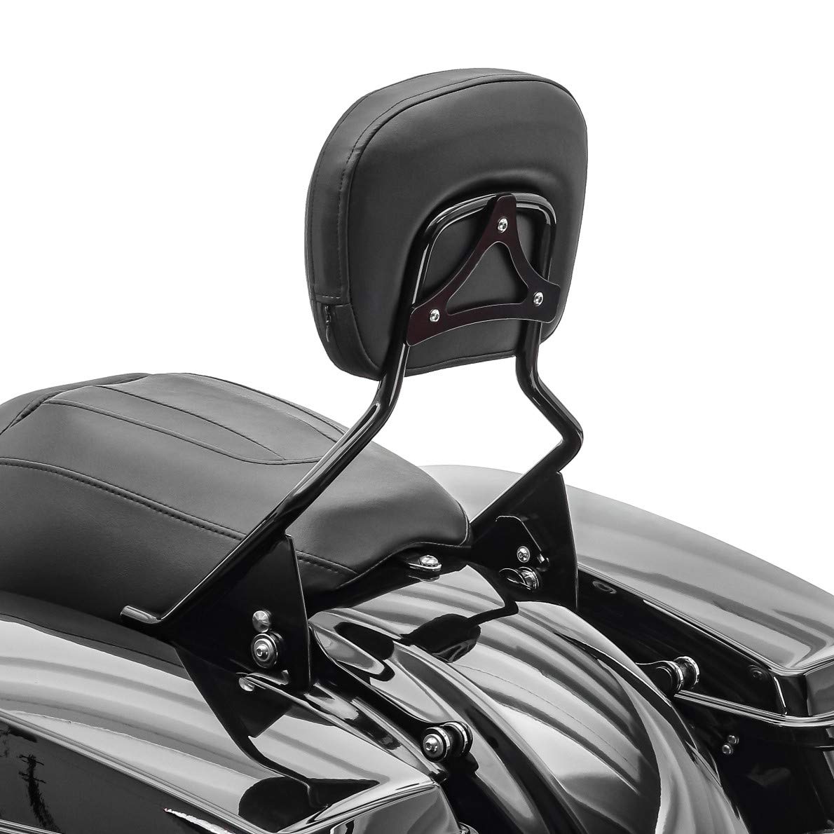 YHMOTO Sissy Bar Support De Dossier Pour Bagage Avec Clip Et Plaque Latérale Support De Montage à œillets Noir Pour Harley Davidson 1986-2022