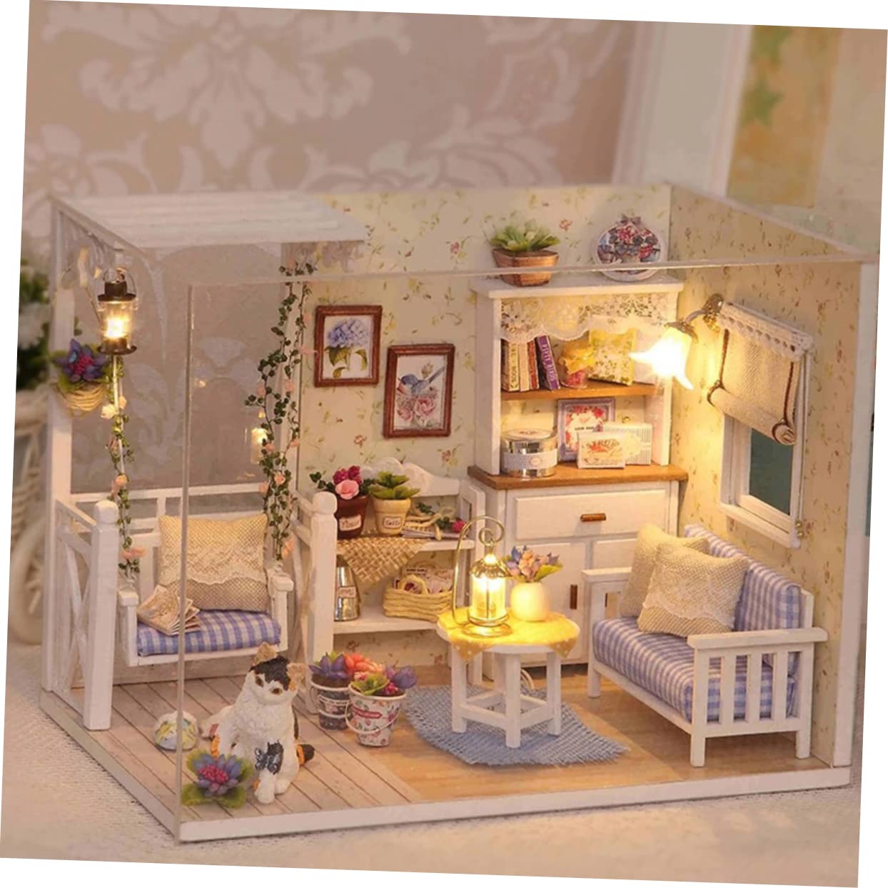 DIYキット「つくるんです®」よりミニチュアハウスキット『ガーデンハウス』新登場 | 株式会社プラザホールディングスのプレスリリース GARVALON ミニdiyハウス ミニチュアdiyアパート 木製手動組み立ておもちゃ 家族向け耐久素材 子供の想像力刺激ロールプレ