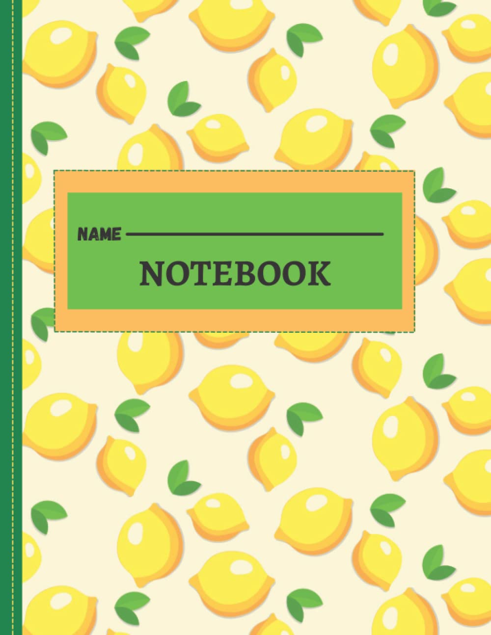 Lemon Design Notebook: College ruled (lined)