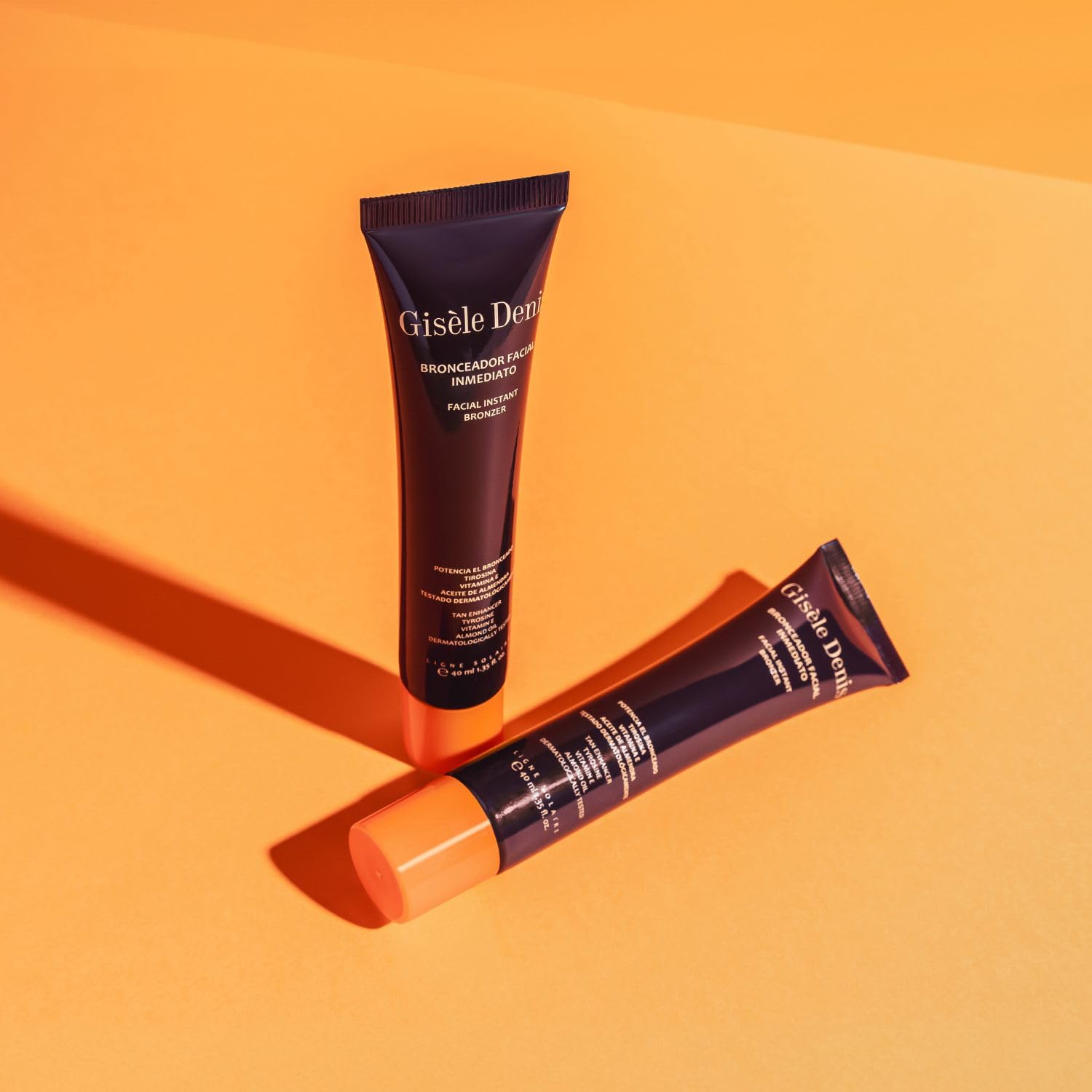 GISÈLE DENIS - Pack Bronzage Solaire, Bronzage Visage Immédiat 40 ml + Bronzage Immédiat 200 ml, Accélérateur de Bronzage, Bronzage Solaire aux Extraits et Huiles, Intensificateur et Sublimateur