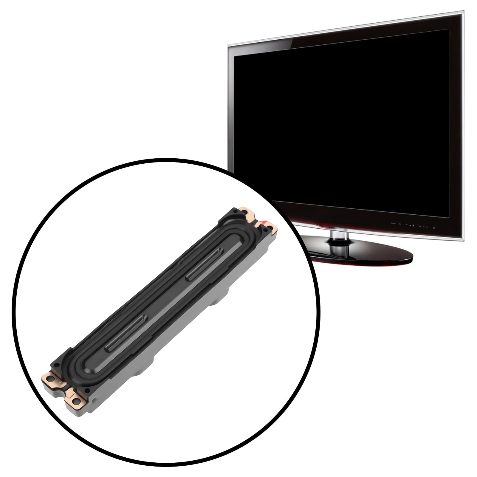 Nucleo altoparlante 8 Ohm 10W 90 x 15 mm compatibile con Samsung UA32C4000P TV BN96-12941d BN96-13406B