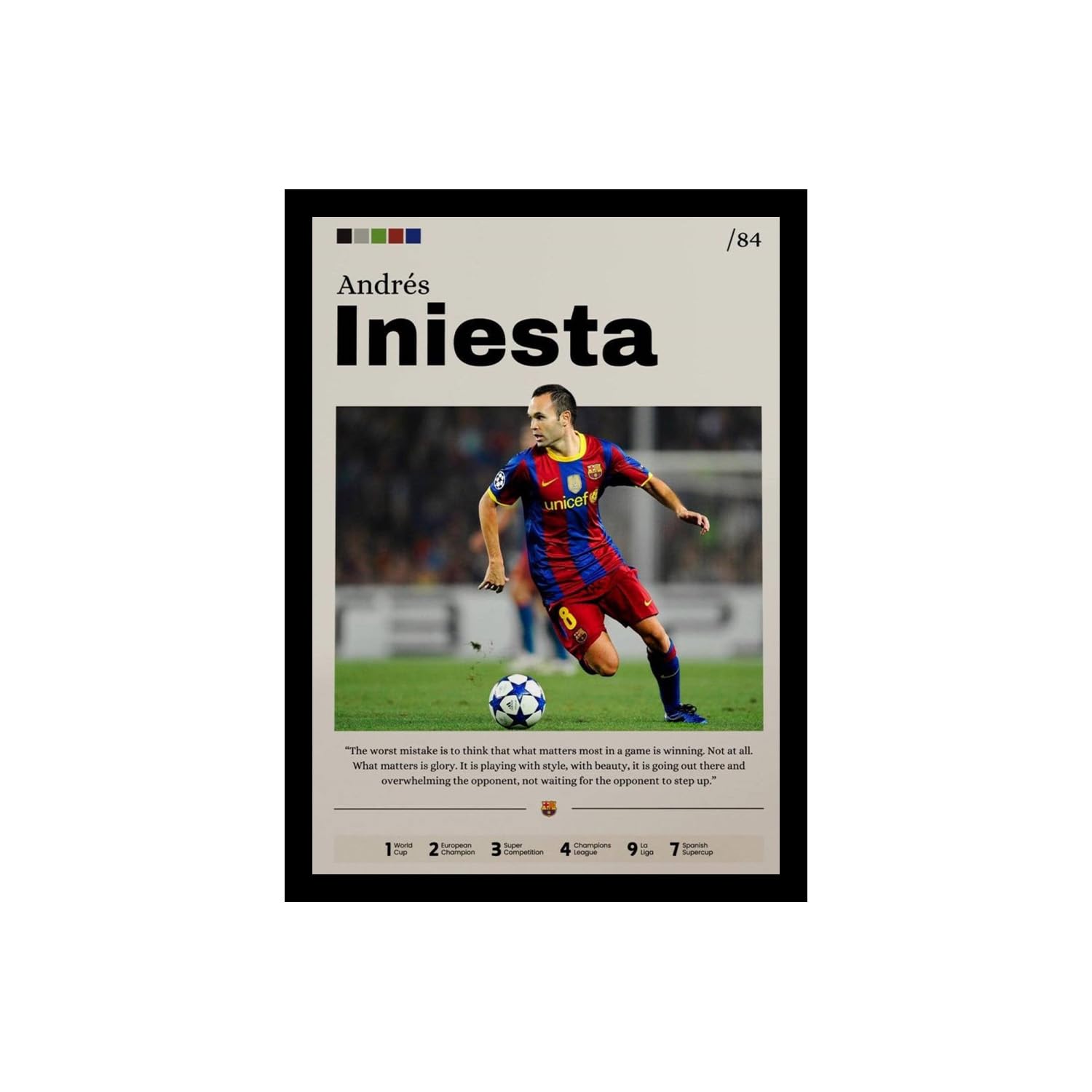 Kylian Mbappe Football Poster - Framed Wall Art -16