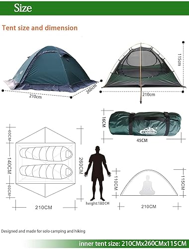 Miniatura 5 de Camppal MT057 - Tienda de campaña profesional de cuatro estaciones para dos personas