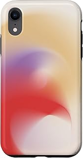 Golden Aura | Red, Lavender & Cream Energy Flow Abstract スマホケース iPhone XR 用