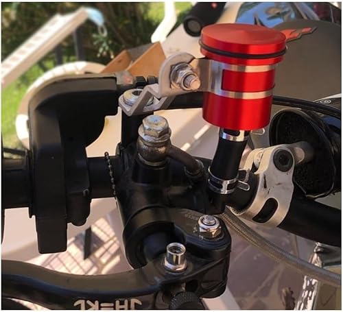 Miniatura 4 de EKoKim CNC aleación motocicleta freno embrague tanque cilindro líquido depósito de aceite taza para Y&amaha XT660 YZFR7 Xj600 Fz25 YZF-R1 YZF R15 V3