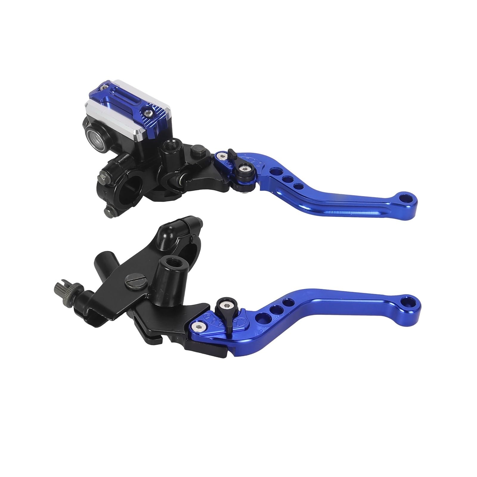 NHGFdfs Motorcycle Clutch Brake Lever Motorcycle Adjustable 2pcs 7/8'' 22mm Handlebar Master Brake Cylinder Reservoir Hand Levers