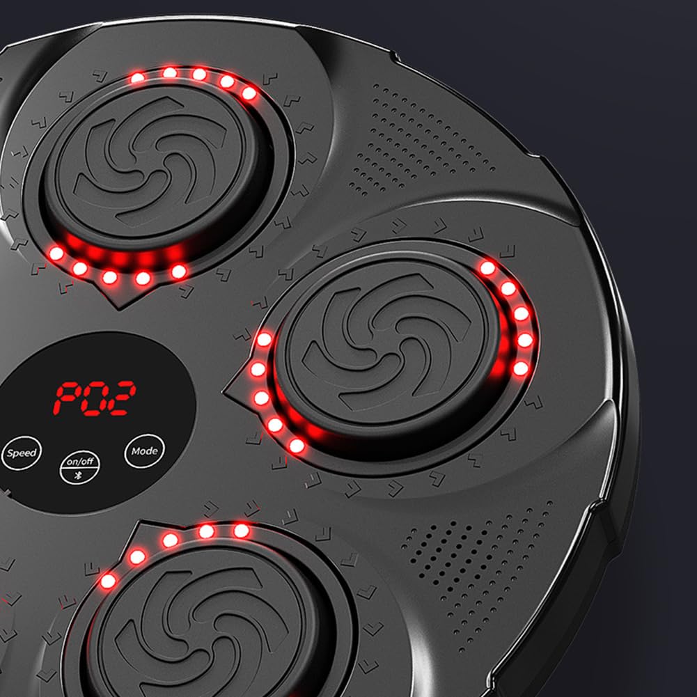Máquina De Boxeo Musical, Máquina De Boxeo Musical Inteligente, Equipo De Entrenamiento De Objetivo De Pared Electrónico con Música, Entrenador De Boxeo Electrónico con Música Led Bluetooth (c