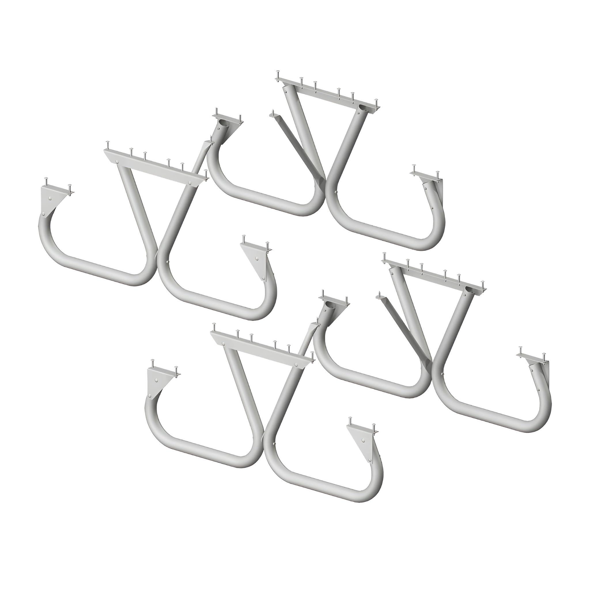 Pilot Rock 2 Pack 6' or 8' Outdoor Steel Non Tip Picnic Table Leg Kits (Frames Only)