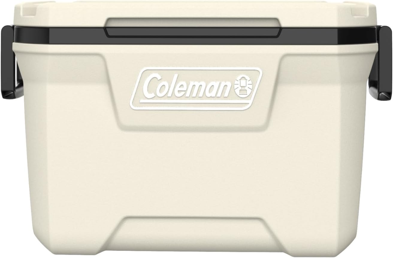 Coleman Classic Series Insulated Portable Cooler, Leak-Resistant Outdoor Hard Cooler Keeps Ice up to 5 Days, 52 Quart, Desert Sand
