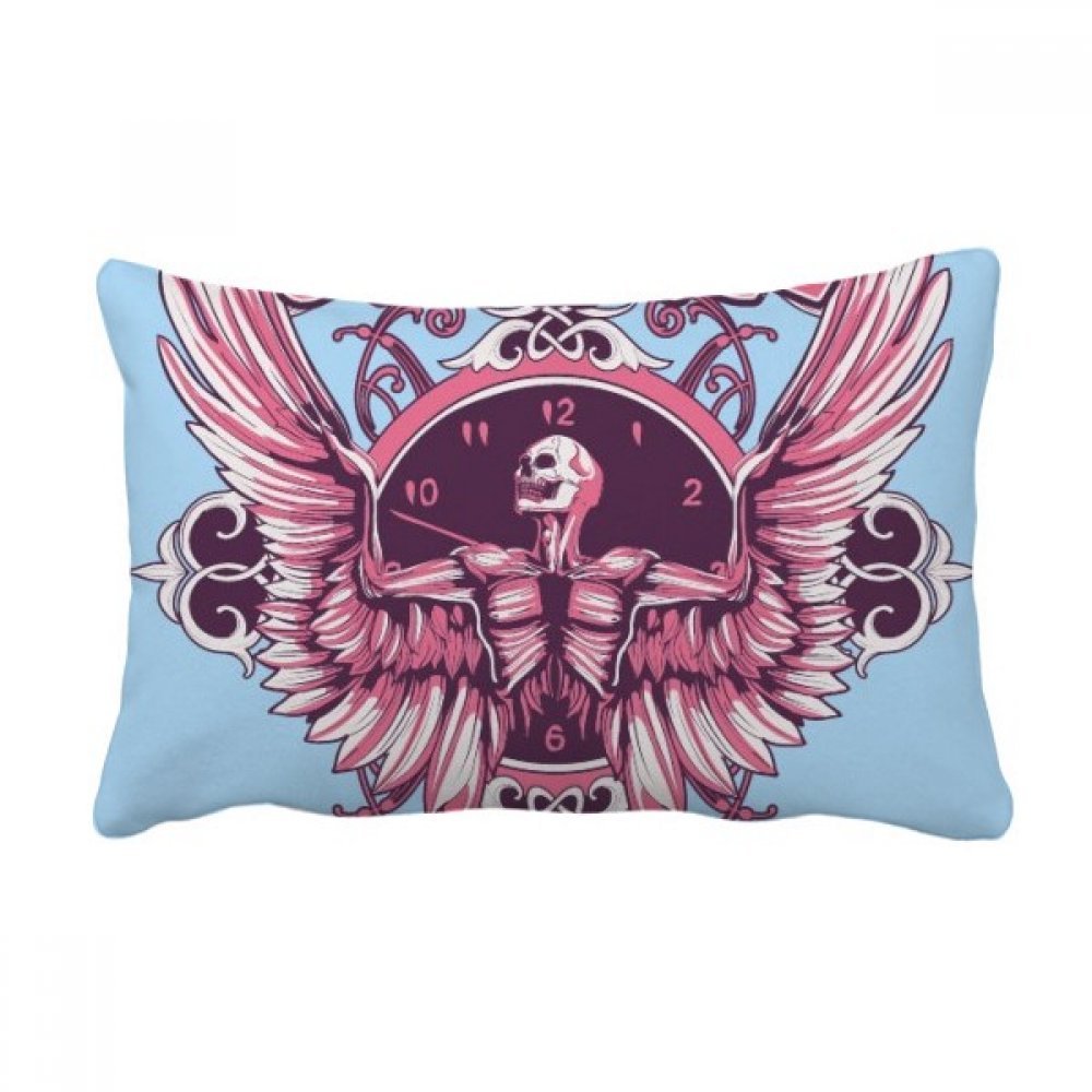 Coussin de soutien lombaire motif crâne graffiti multicolore 40x60 pour canapé