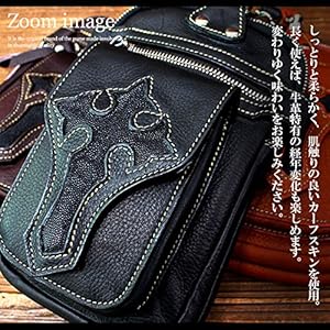 Amazon | [デイズアート] ベルトポーチ レザー 本革 ウエストバッグ 