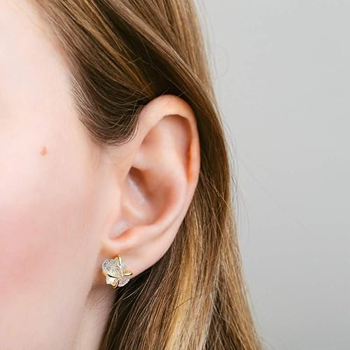 Pendientes de tuerca de piedra preciosa cruda, idea de regalo para el día de la madre, graduación, moda de verano