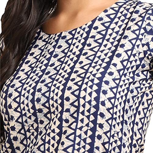 Image of Pinkmint Women's Crepe Floral Regular Kurta