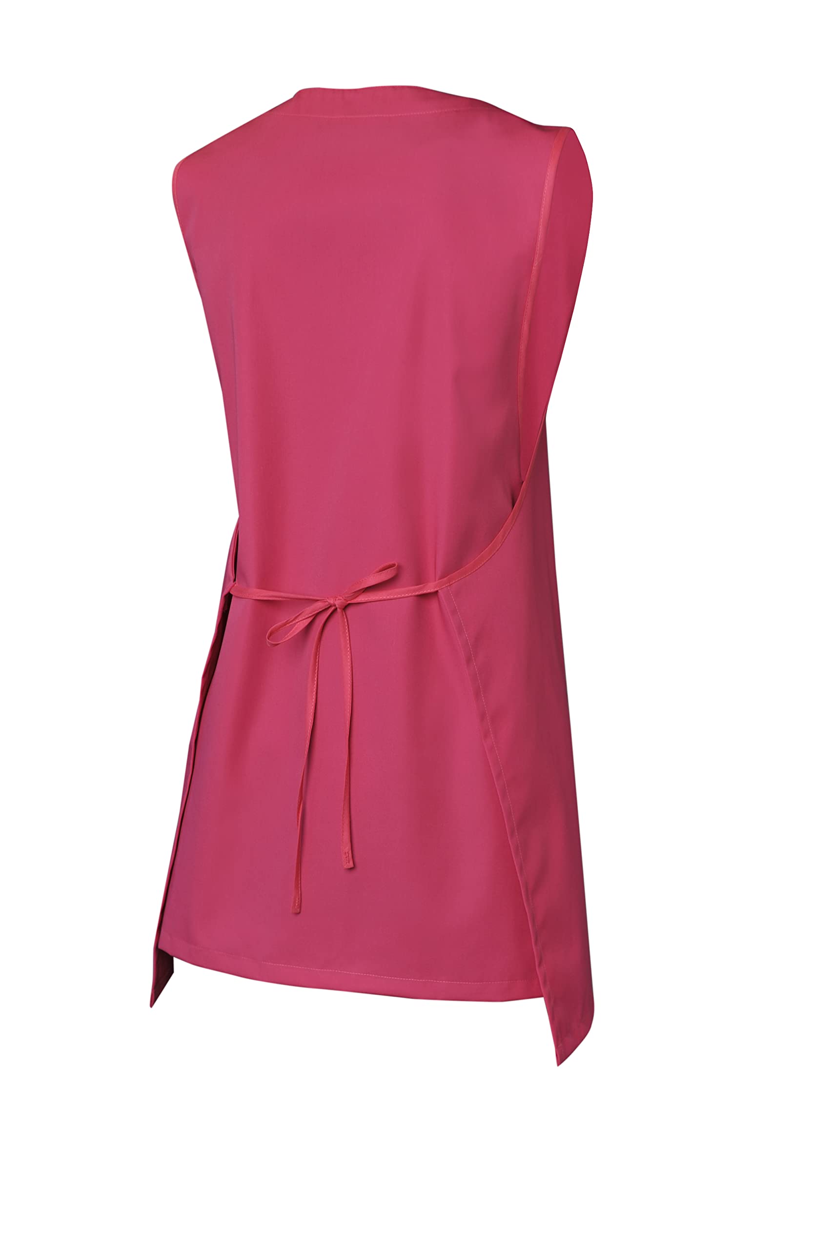 SNV chasuble femme ménage entretien sans manches réglable polycoton 195 g poche kangourou tenue de travail professionnelle blanc