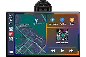 9'' Wireless Carplay Screen for car, Portable Car Stereo