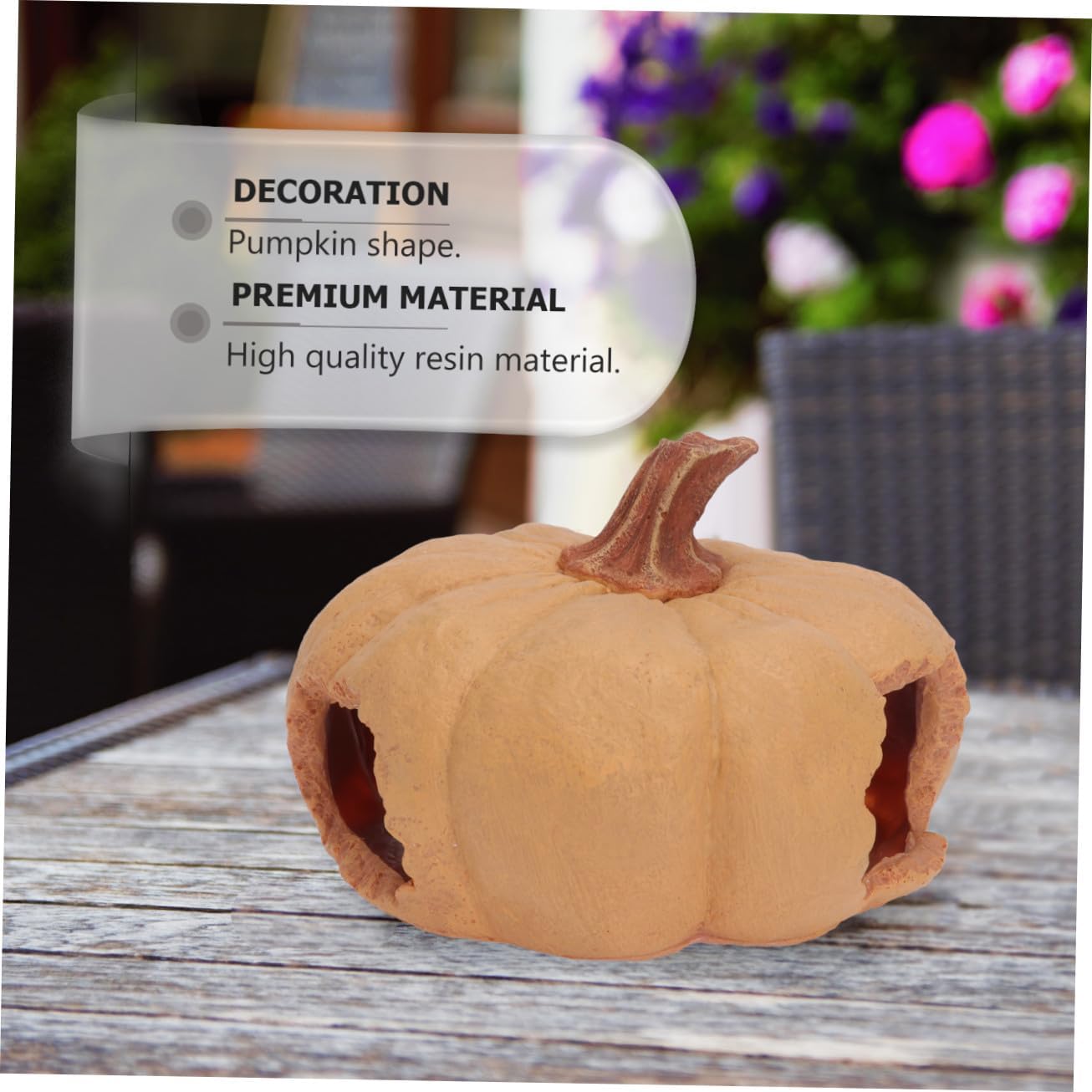 Pumpkin Reptile Hideout Reptile Cave Rest Hut Aquarium Habitat Decoration for Fish Tank Terrarium Shelter Sturdy Resin Pumpkin House for Geckos Snakes and Small