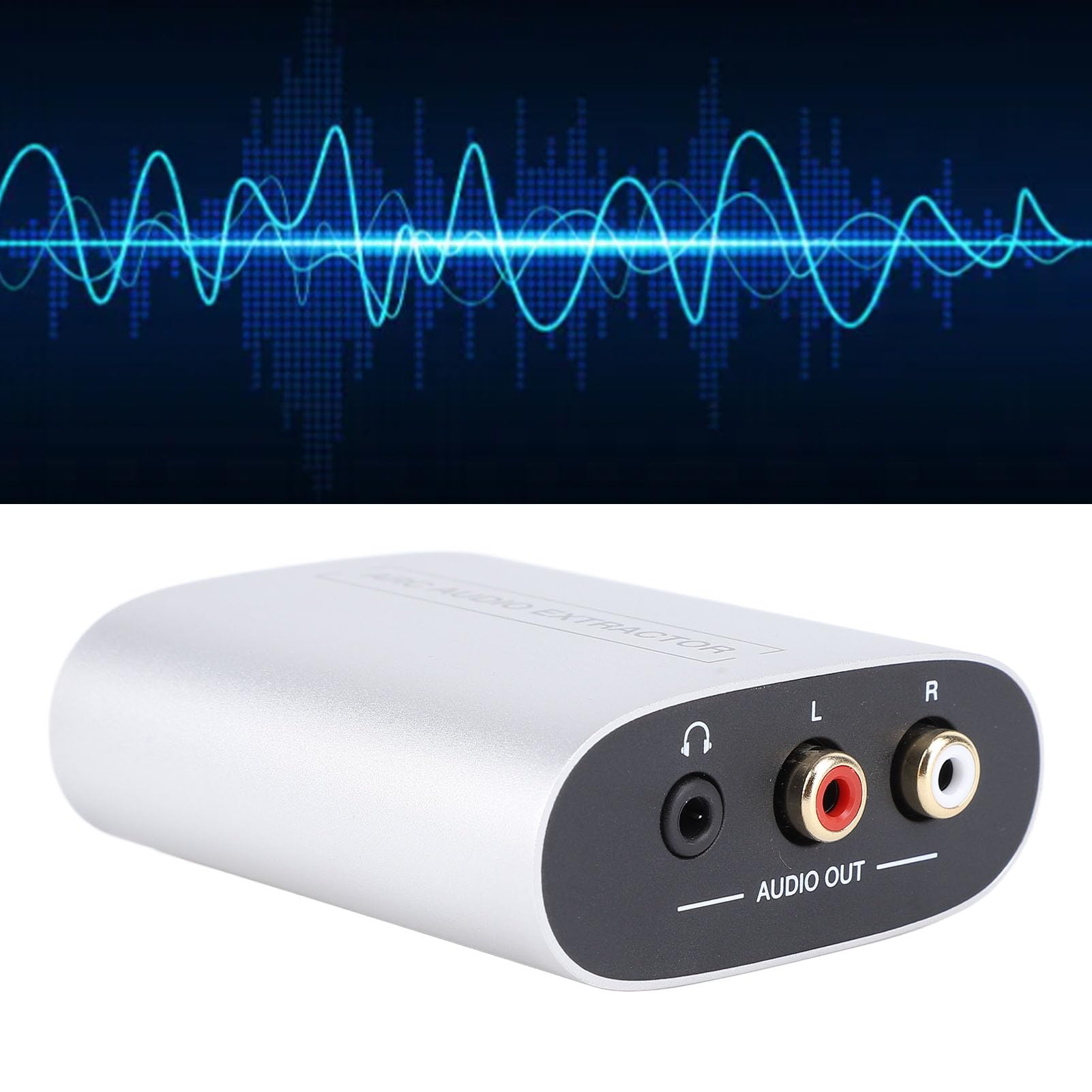 Sxhlseller Convertitore Estrattore con Funzione ARC per Televisori Ad Alta Definizione, Supporta Interfaccia Multimediale HD 1.4, Jack da 3,5 Mm, Porte AV LR, Uscita Stereo Analogica, Struttura in
