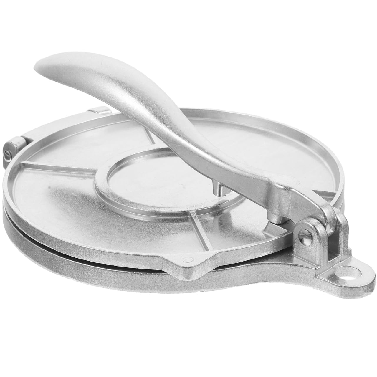 MUCKLILY Tortilla Press, Tortilla and Roti Maker, 12 Inch Dough Press Quesadilla Maker Pizza Press Roti Press Masa Roti Maker Chapati Maker for Flour Tortilla Silver 20cm