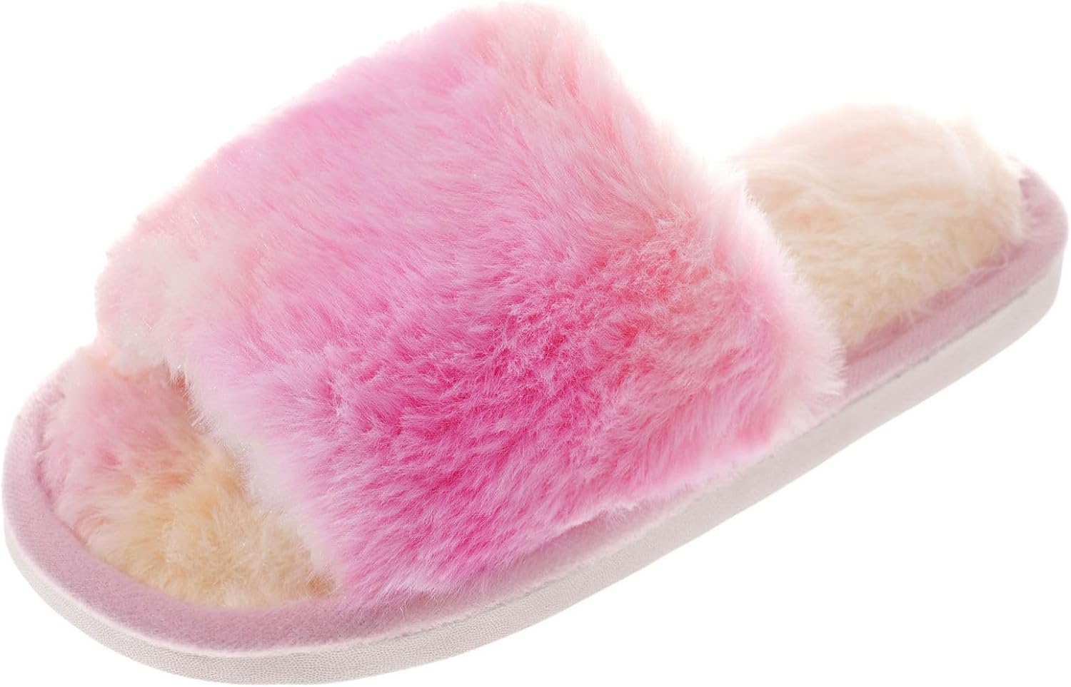 Fluffy Slippers Kids - Furry Comfort Slides