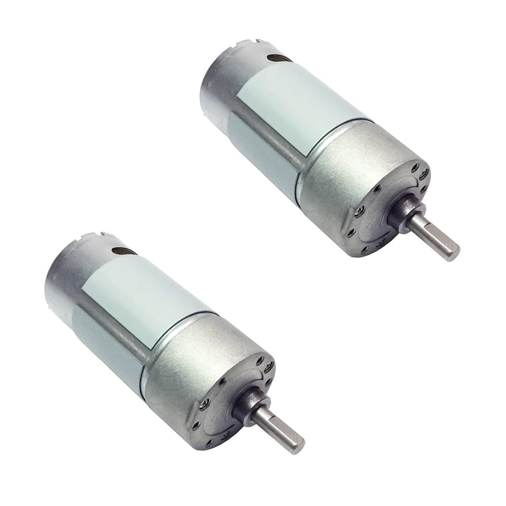 ROBOWAY DC 12V 24V Gear Motor All Metal 15kg High Torque