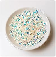 Vista 14 de 4.23 oz Loose Sequins,6 mm Cup Iridescent Spangles for DIY,Glitter Flower Embroidery Sequins for Jewelry Making Handmade Decorations(White 1)