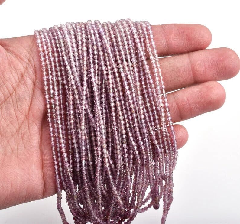 Spinelle rose perles AAA facettées 2mm de qualité gemme supérieure pour bijoux d'exception - 5