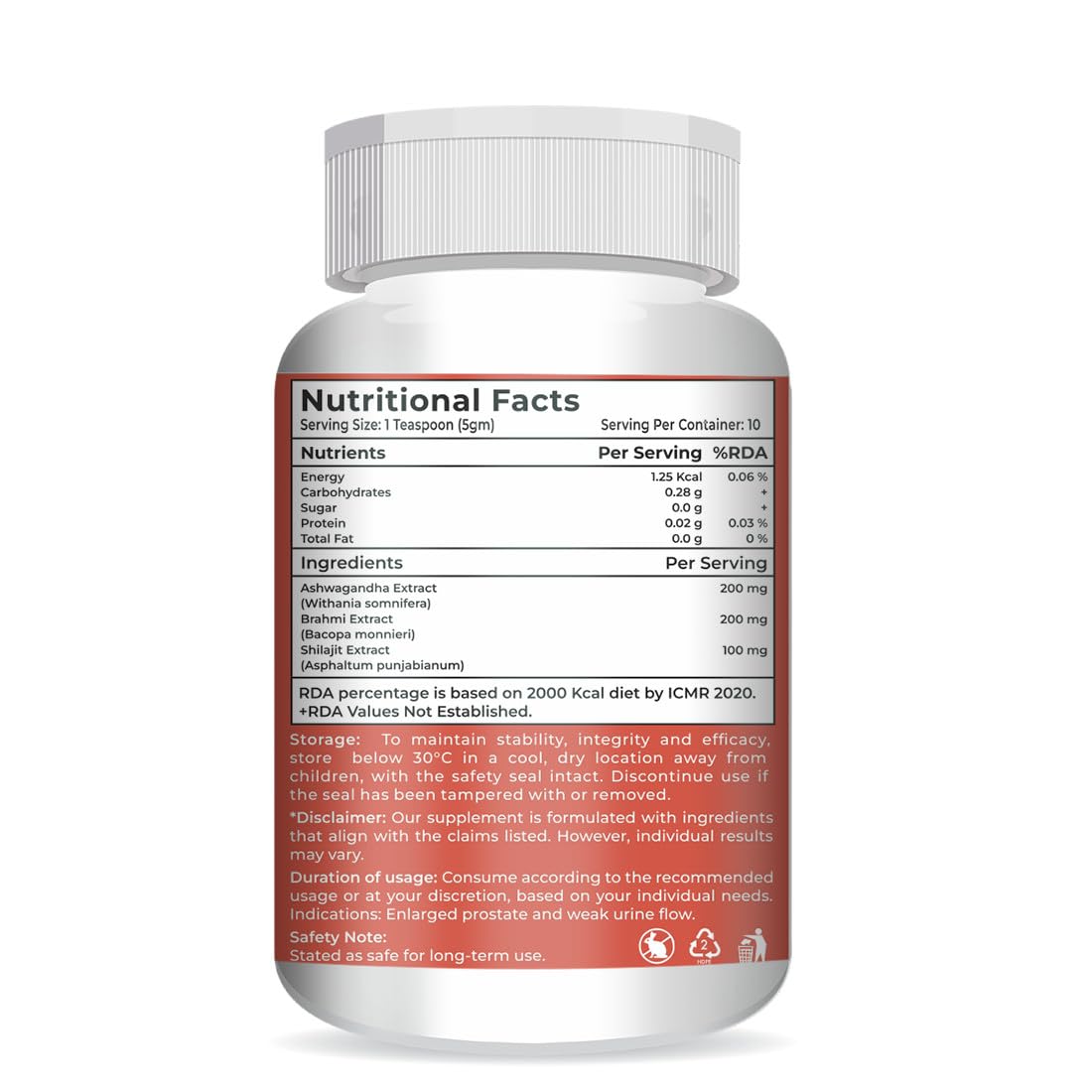 Vokin Biotech EarCare Herbal Powder with Ashwagandha, Brahmi & Shilajit | Natural Ear Wellness Support Supplement | 50g | Ayurvedic Blend — Amazon image 8