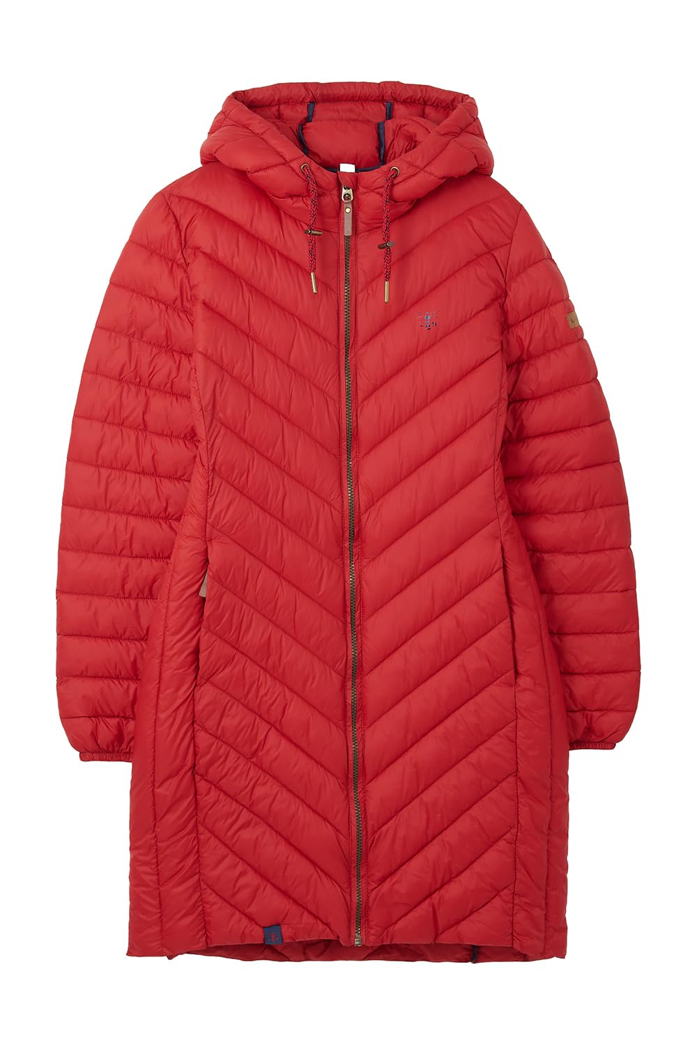 LightHouse Womens Laurel Warm Coat - Ladies Outdoor Long Padded Puffa Jacket with Hood - Red - 10