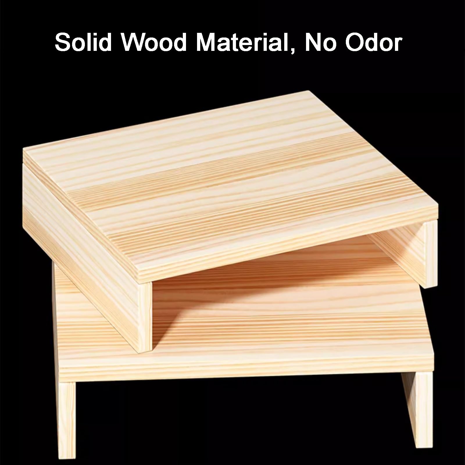 WIGING Magazzino Supermercato Scaffali da Pavimento, Legno Resistente All'umidità Pallet da Pavimento, Rialzo di 6cm/10cm Vassoio di Base per Cucine per Garage Cucine Negozi(50x40x10cm)