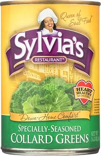 Sylvia's Collard Greens Seasoning (Pack of 2) - Authentic Southern Soul Food Flavor Enhancer