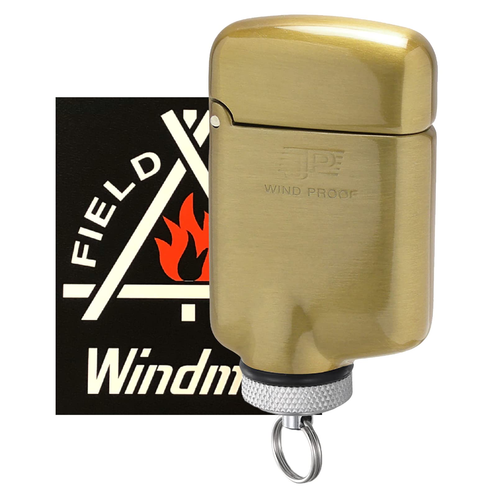 ウインドミル(Windmill) ターボライター ブラス JP ロゴステッカー付き 充填式 JPW-1108K
