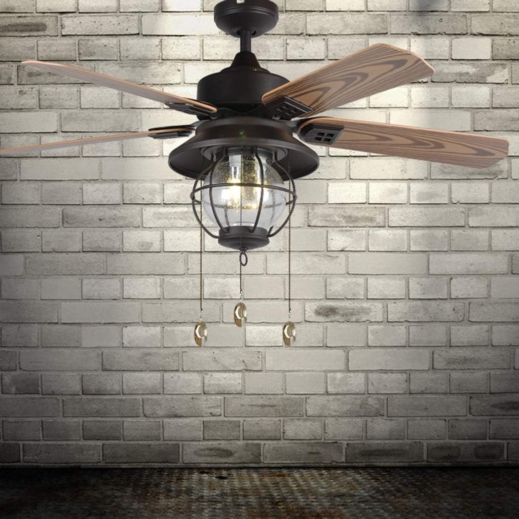 Ceiling Fan Light Living Room Ceiling Fan Light Illuminated Electric Bedroom Silent for Bedroom