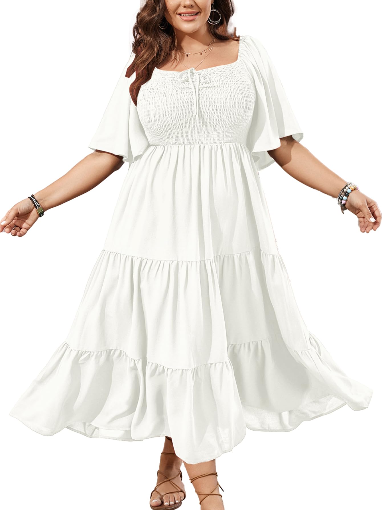 SCOMCHIC Flowy Boho Maxi