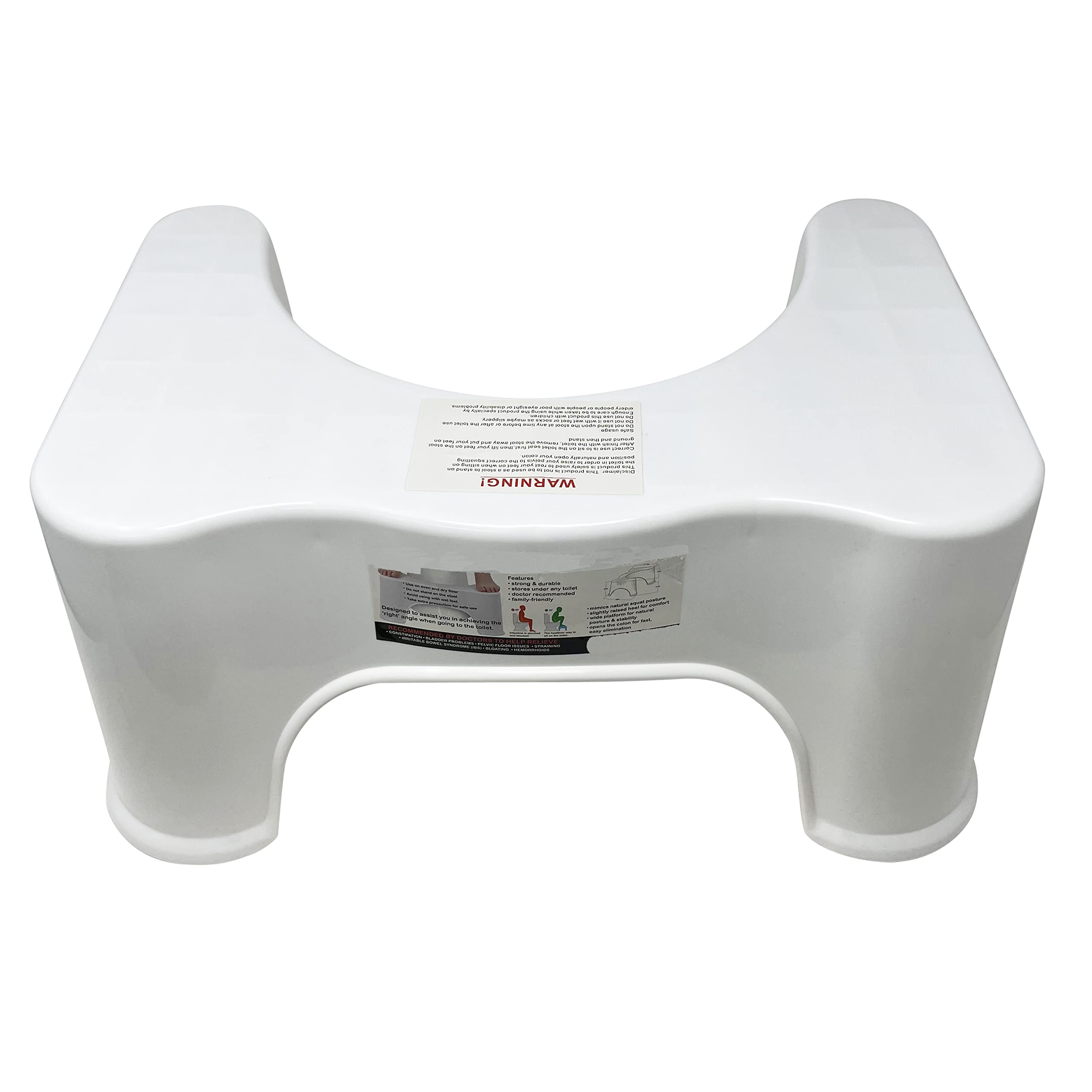 Toilet Squatty Stool Squatting Toilet Stool Non Slip Bathroom Step Up Stool Relieves Constipation, Bloating Easier Relief Toilet Stool Proper Toilet Posture Footstool 47cm x 32cm x 21cm HTUK®