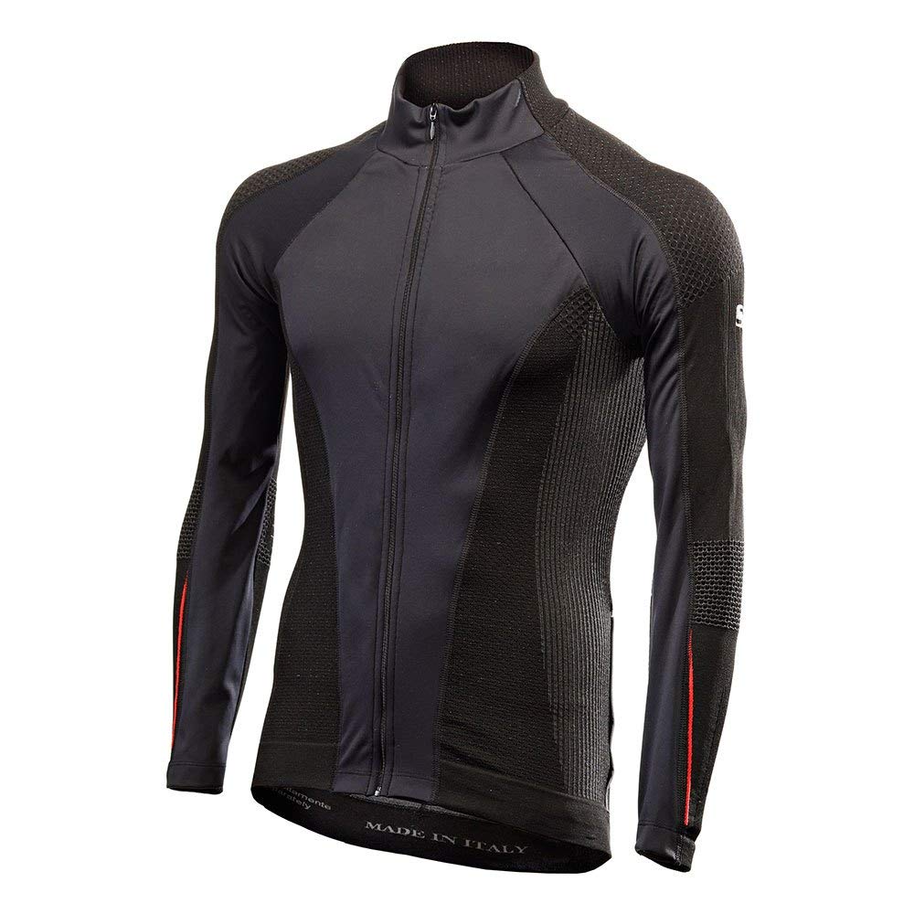 SIX2 MAGLIA TERMICA ANTIVENTO BLACK/RED - L