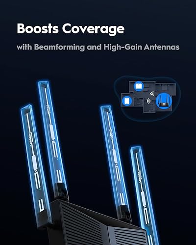 Miniatura 7 de Cudy Enrutador Wi-Fi 7 de doble banda BE3600, velocidades ultrarrápidas, conectividad multiconcierto de 2.5G, cobertura de gran alcance, suave y