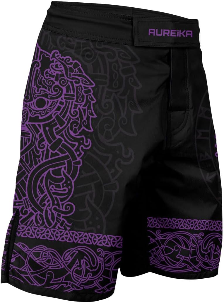 Viking Fight Shorts Men's Boxing Trunk MMA BJJ Grappling Fitness Muay Thai Kickboxing Jiu Jitsu Shorts Men