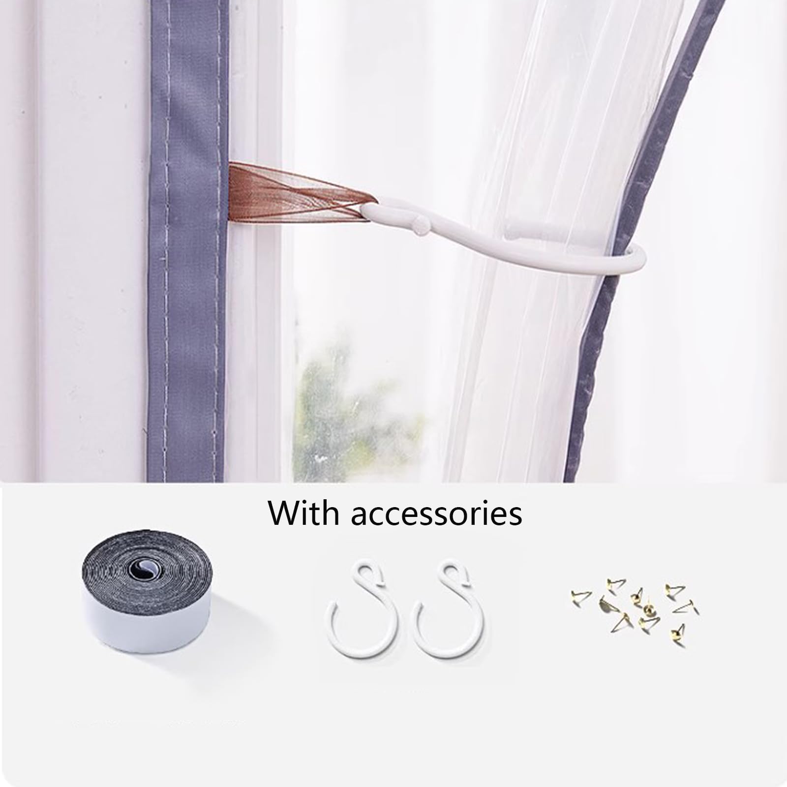 Cortina Magnética de Aislamiento Térmico para Puertas,Transparente EVA Cortina de Puerta Térmica,protección Contra El Frío Cocina Puerta de Protección per Exterior,ancho X Alto (200cm x 220cm)