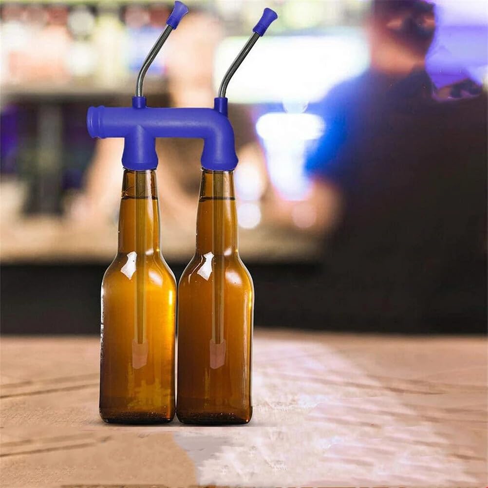 agitatore per Vino Distributore di Birra con Doppio boccaglio per Birra per Feste universitarie, Compleanni, Natale, Capodanno agitatori per Bevande
