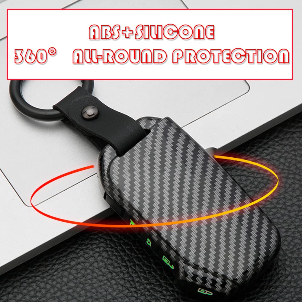 ontto Custodia per chiave auto, adatta per Kia Sportage R GT Stinger GT Sorento Ceed Sportswagon CD Cerato Forte TPU Telecomandi Cover Portachiavi 3 Tasti-A Bianco