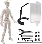 Assemblé T13 Figure d'action avec support, 3D Imprimé Dummy 13 Figure d'action assemblée, Robot entièrement articulé, facile 13 Figure d'action, Accessoires inclus, Arrêt de mouvement Animation, Cadeau