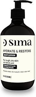 Sima - Body Lotion with Hyaluronic & Salicylic Acid 250ml - Hydrating Moisturizer for Smooth and Soft Skin - Fast Absorbing Formula with Vitamins and Natural Ingredients