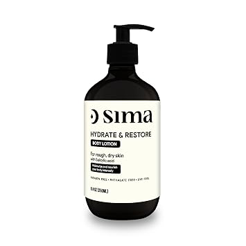 سيما - لوشن للجسم مع حمض الهيالورونيك وحمض الساليسيليك 250 مل - مرطب مرطب للبشرة الناعمة والناعمة - تركيبة امتصاص سريعة مع الفيتامينات والمكونات الطبيعية