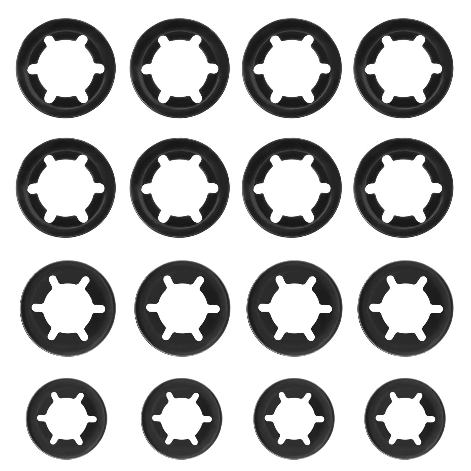 30PCS Internal Tooth Washers Compatible with Mac Allister Lawn Mower Quick Speed Locking Washers Push On Speed Clips Fasteners 7.5mm 9.5mm 10.5mm